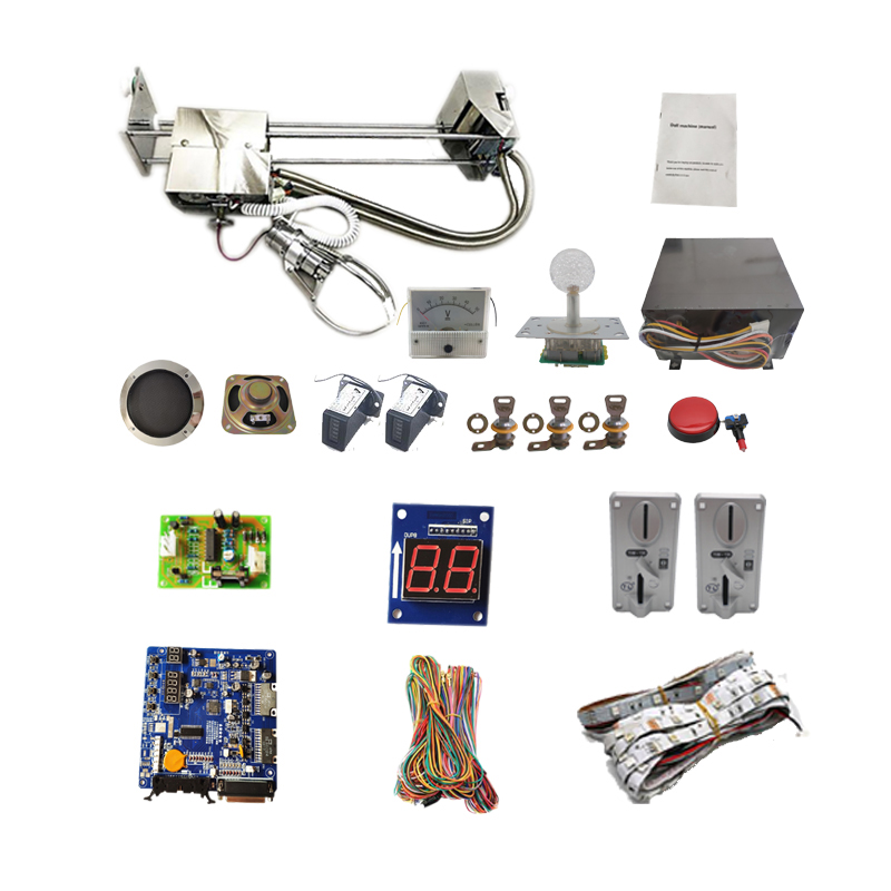  DIY Claw Crane Machine Kit With 53cm Gantry Main Board With Digital Display Coin Acceptor Coin Meters