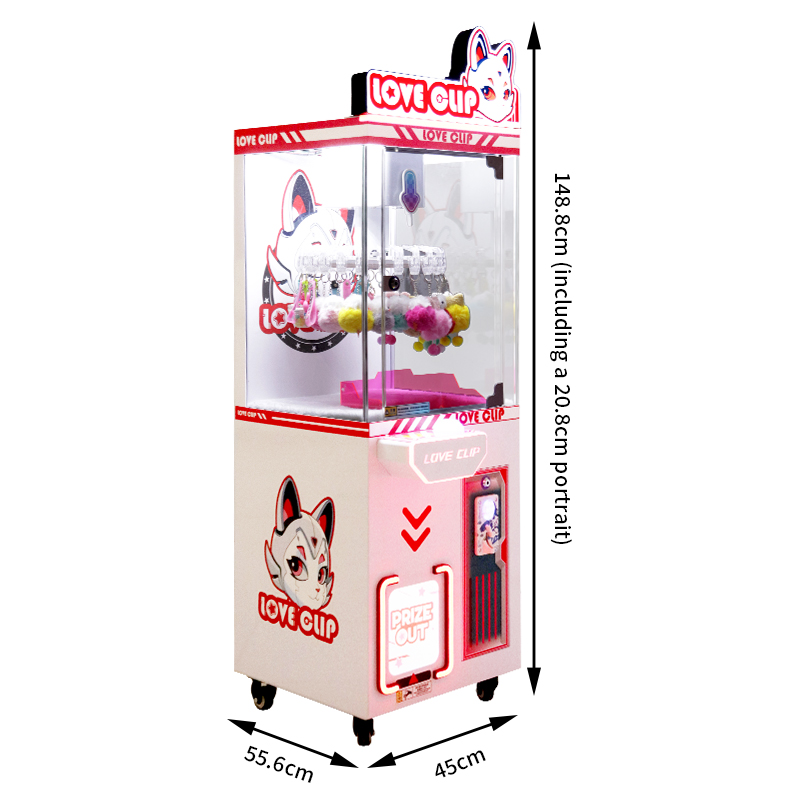 Clip Vending Machine with transparent clips four kinds color avaliable