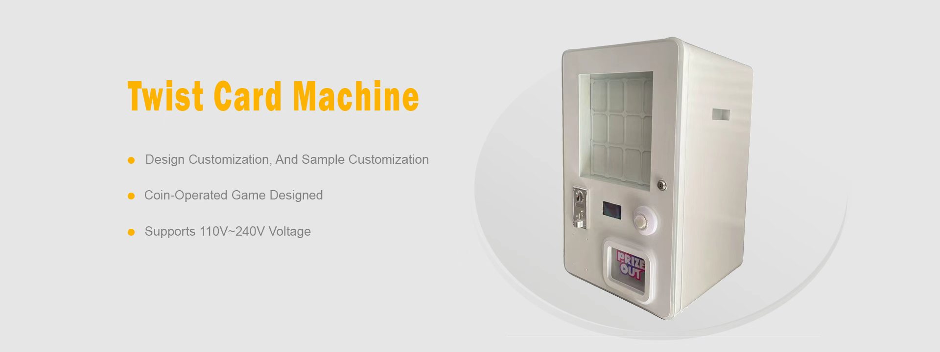 Twist card machine